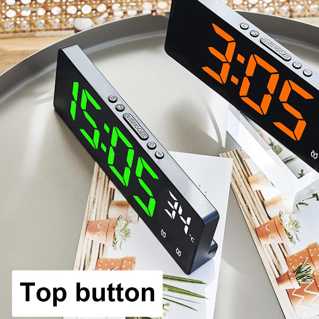 Electronic Digital Alarm Clock Travel Clock Featuring Colorful Font Easy to Read for Time Management