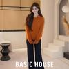 Basic House Women's Beaded French Style Loose Sweater