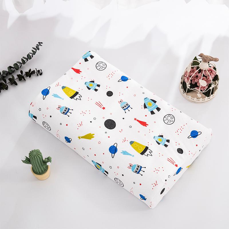 Child Cotton Latex Pillow Cover Kid Memory Foam Pillowcase Baby Cushion Cover 27x44/30x50cm Latex Pillow Case Cover for Bedroom