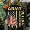 2D Flat Printing, 1pc, Circular Metal Sign/ Plaque for Veterans' Commemoration, Memorial Day, Suitable for Natural Decoration, Walls, Rooms, Gardens