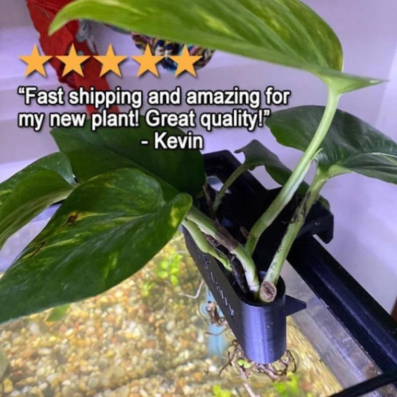 Hydroponic Rack for Aquariums Border Featuring Adjustable and Durability ABS Construction for Plant Displays