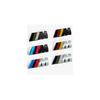 (Silver + Blue Red) Car 3d Metal BMW M Front Grille Emblem Badge