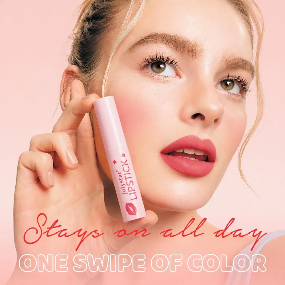 8 Colors Sexy Black Lipstick Waterproof Long Lasting Color Rendering Non-stick Velvet Lipstick Pencil Woman Makeup Cosmetics