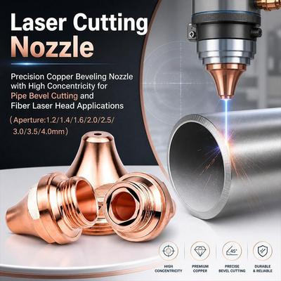 Copper Laser Nozzle Laser Cutting Nozzle Copper Fiber Laser Nozzle  Laser Head Accessories