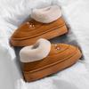 Cixi cotton slippers thick-soled confinement shoes winter plush home use indoor non-slip home warmth couple