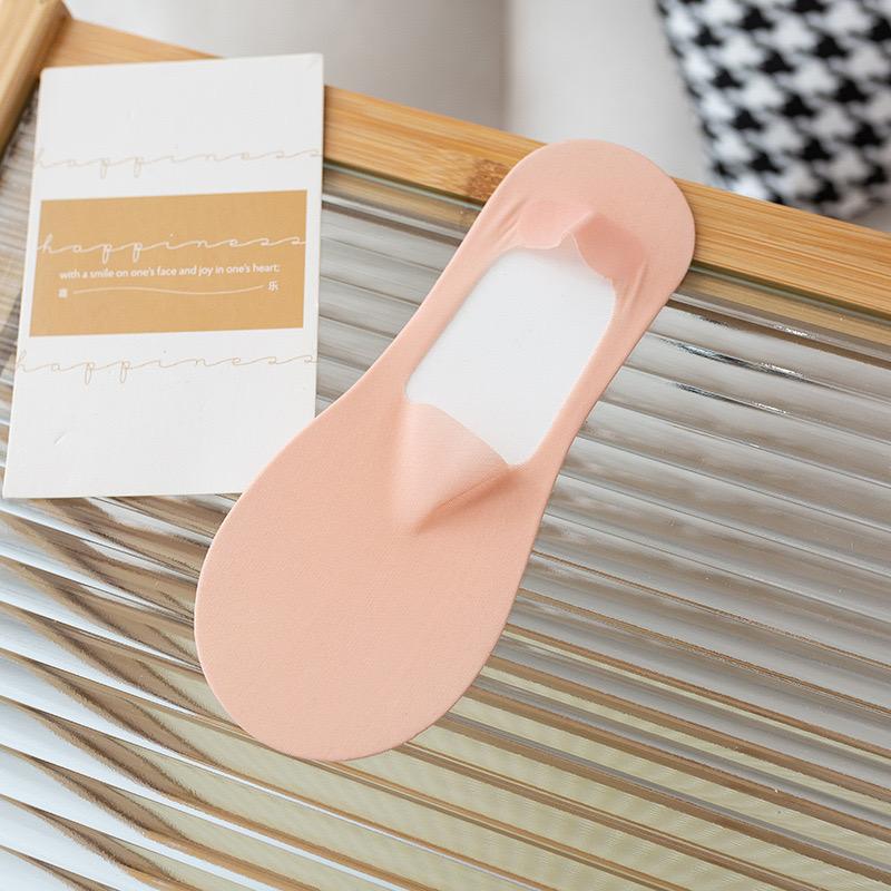 1Pairs Women Invisible Boat Socks Breathable Silicone Non-slip Ultra-thin Sock Slippers High Quality Elastic Ice Silk Low Sox