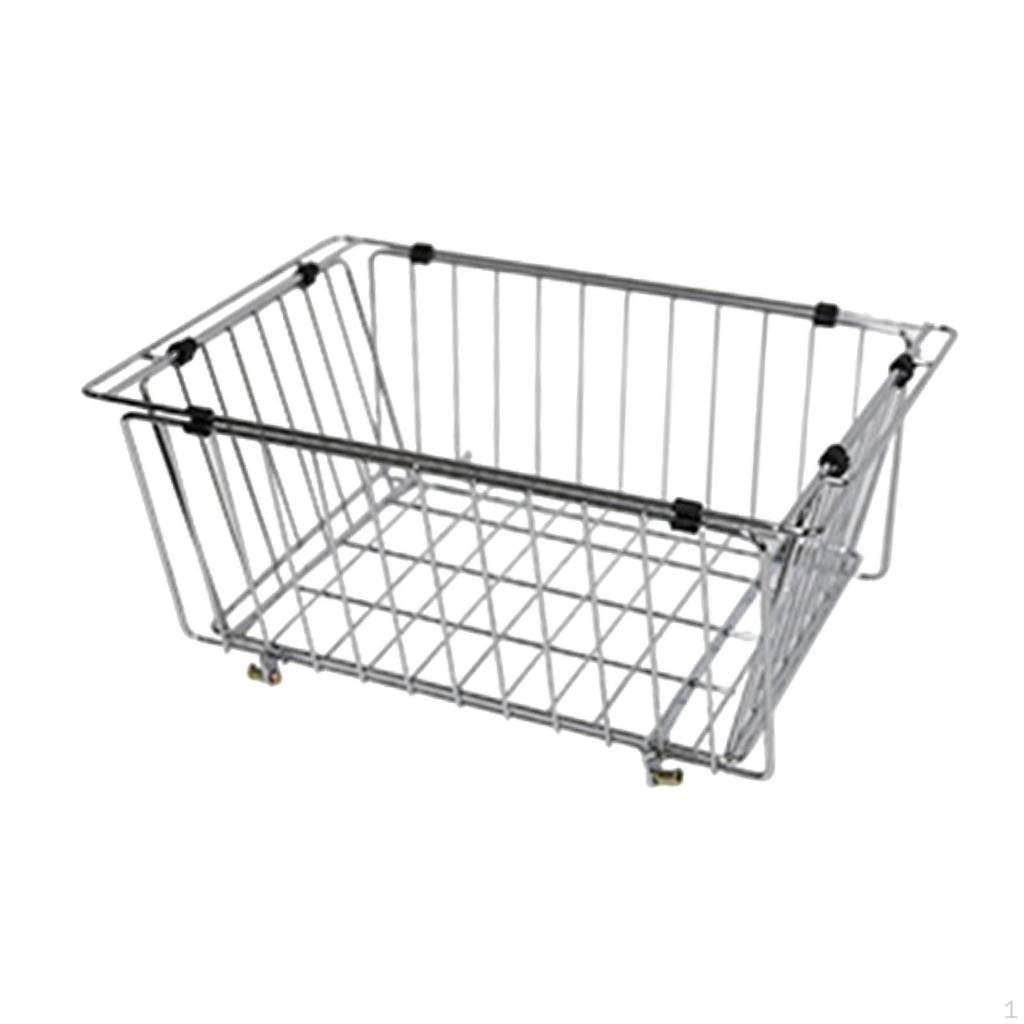 Zusammenklappbarer Drahtkorb, faltbares Aufbewahrungseisen zum Ordnen, praktisch,