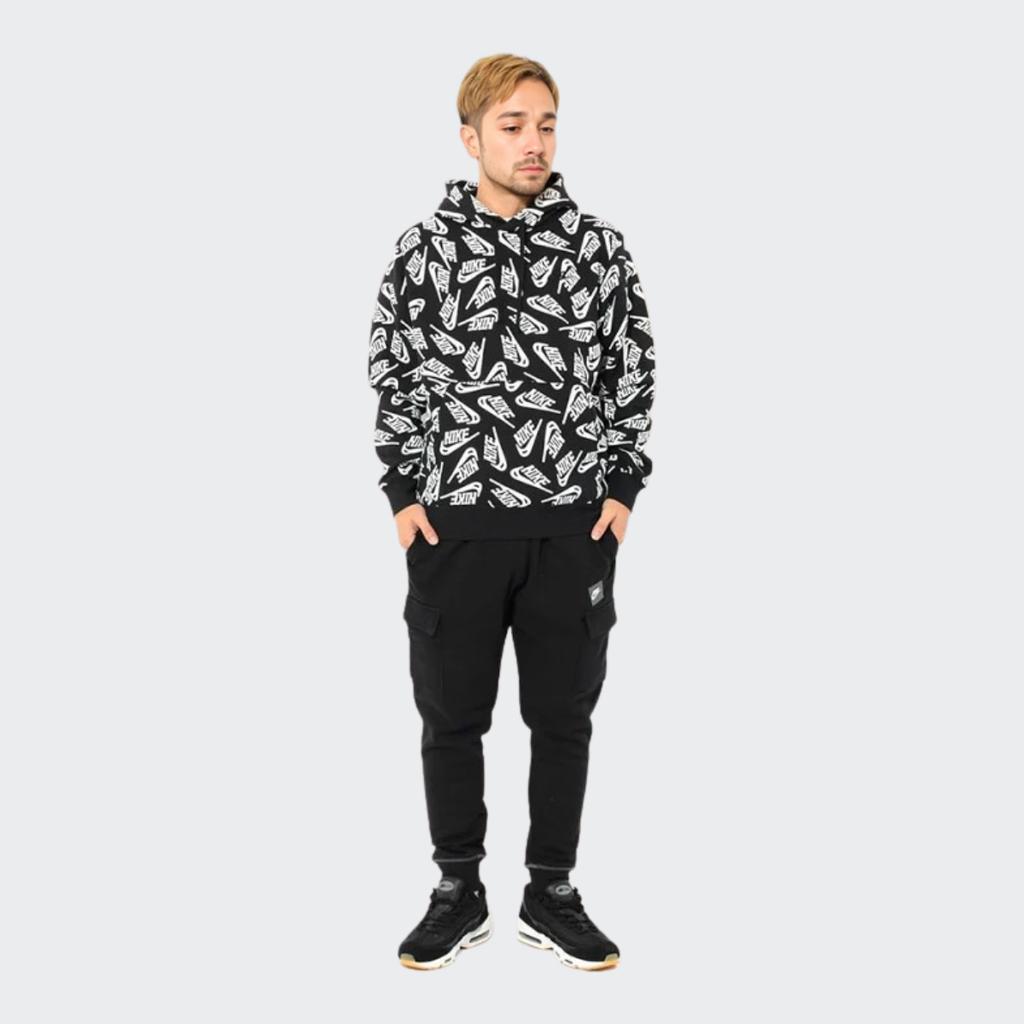 Nike Casual Lace-up Fleece-lined Knit Sweatpants Men Bottoms Black DD6268-010