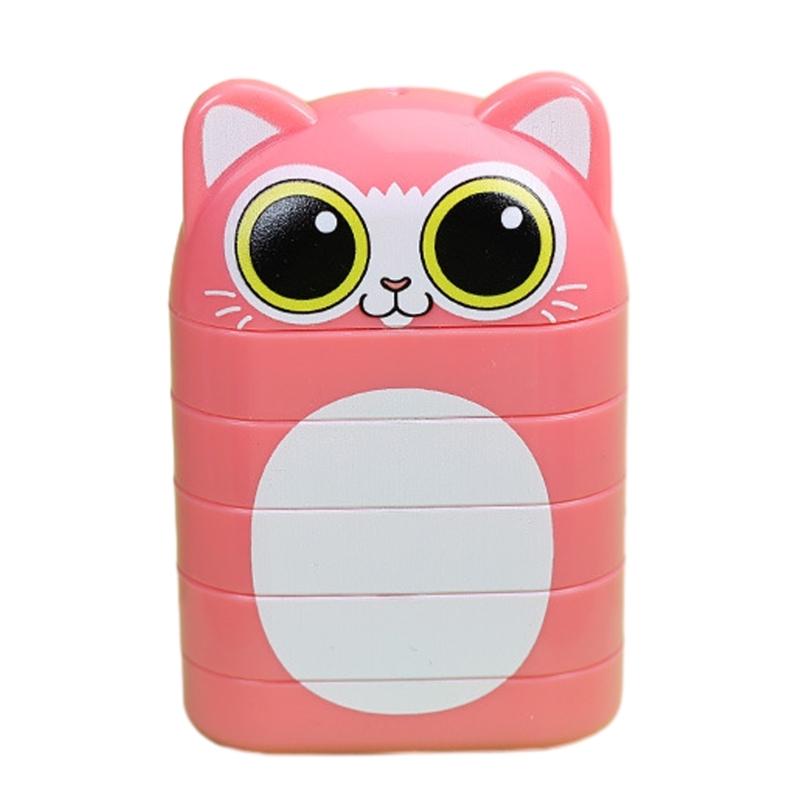 Personalisierter Namensstempel Kundenspezifisches graviertes Namenssiegel Mehrschichtiges Muster Sicher und einfach zu verwenden Cartoon-Form Stempel