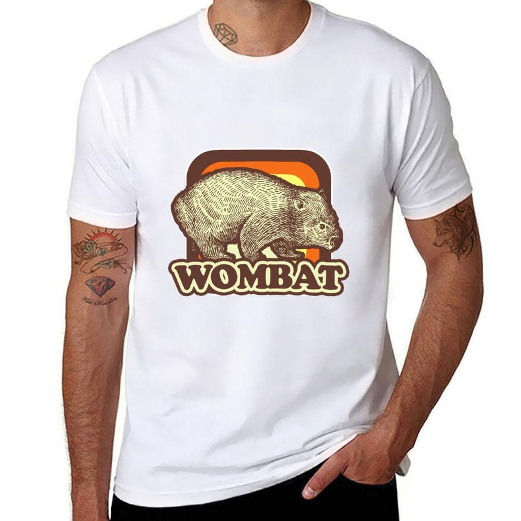 Wombat T-Shirt Casual Minimalist Short Sleeve Top