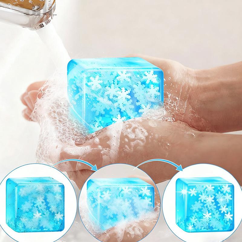 1Pcs Slow Rebound Stress Relief Ball Decompression Fidget Toy Luminous Snowflakes Ice Cube Anti-Stress  Toys For Adults