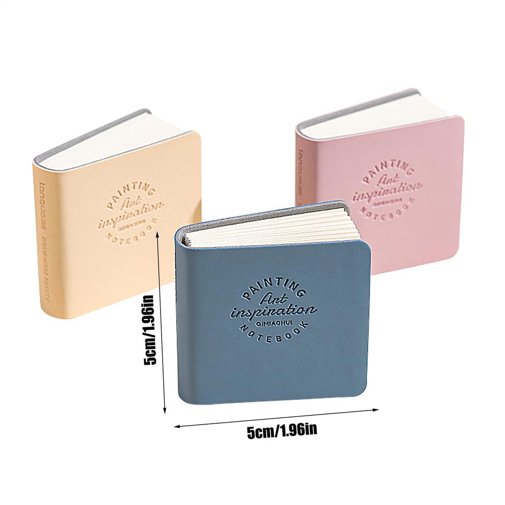 

3 Pack Small Watercolor Sketchbook Portable Travel Sized Journal Art Creation Pocket Sketchbook Artist Drawing Pad