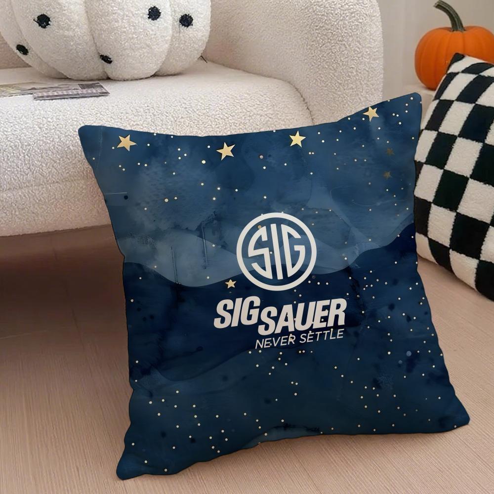 Marke Hardcore SIG Sauer Kissenbezug Wurfkissenbezug Verdeckter Knopf Strapazierfähiges Polyester Stuhlkissen