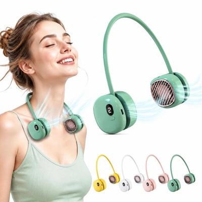 5 Speeds Portable Neck Fan 360° Adjustable Silent Fan  For Travel,Office,Outdoor