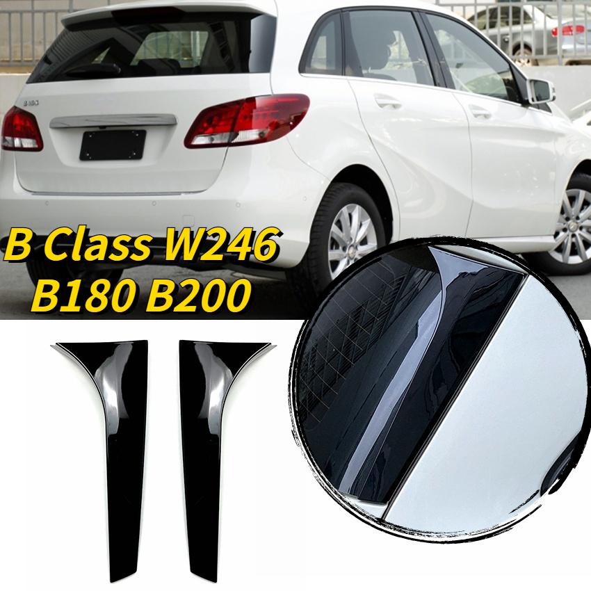 

Для Mercedes Benz B Class W246 B180 B200 глянцевый черный боковой спойлер на заднее окно крыло 2012-2018 ABS спойлер багажника Canard