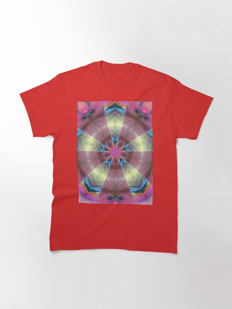Pentangle Pastel Shades Multicolored Kaleidoscope Pentangle Pattern 12 Classic T-Shirt