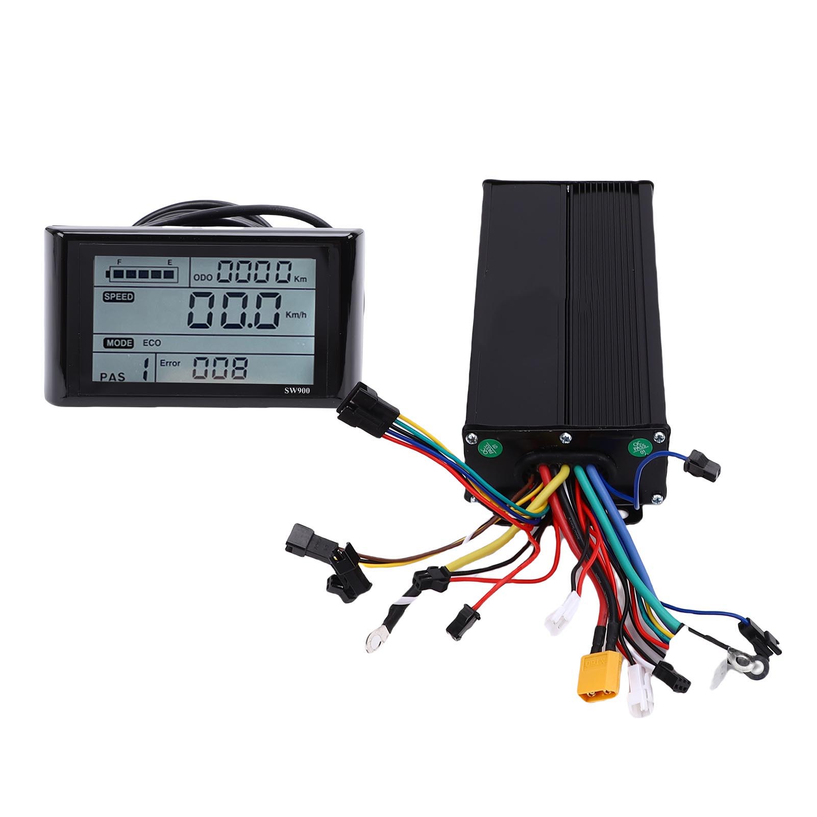 

Electric Bike Controller LCD Display Kit 36V 48V 52V 35A 3 Mode Brushless Motor Controller and SW900 LCD Display Panel