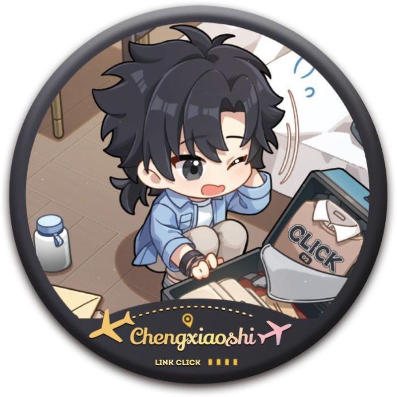 Cute Link Click chibi vein Charles Jo Lucas Yoyo merchandise, new creative anime cartoon pattern fashion decorative brooch badge