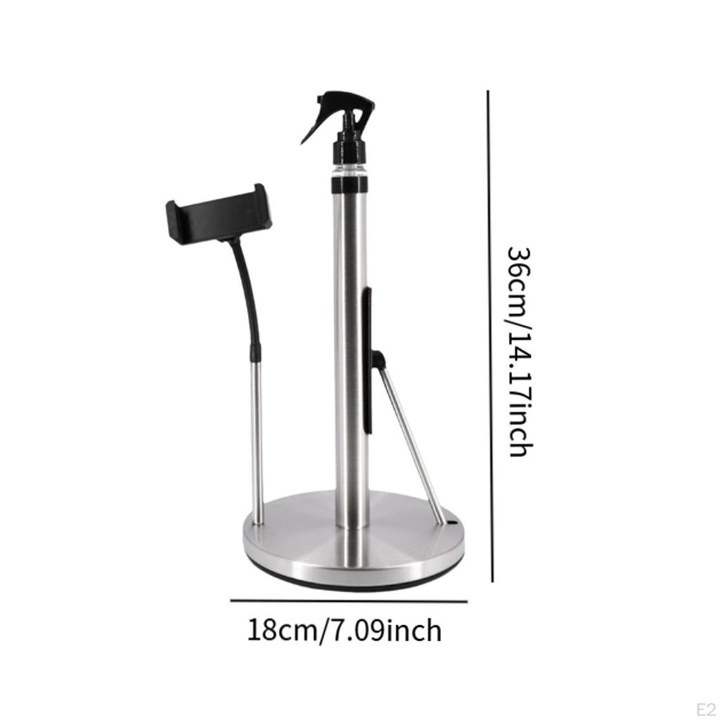3 in 1 Kitchen Paper Towel Dispenser with Spray and Device Stand