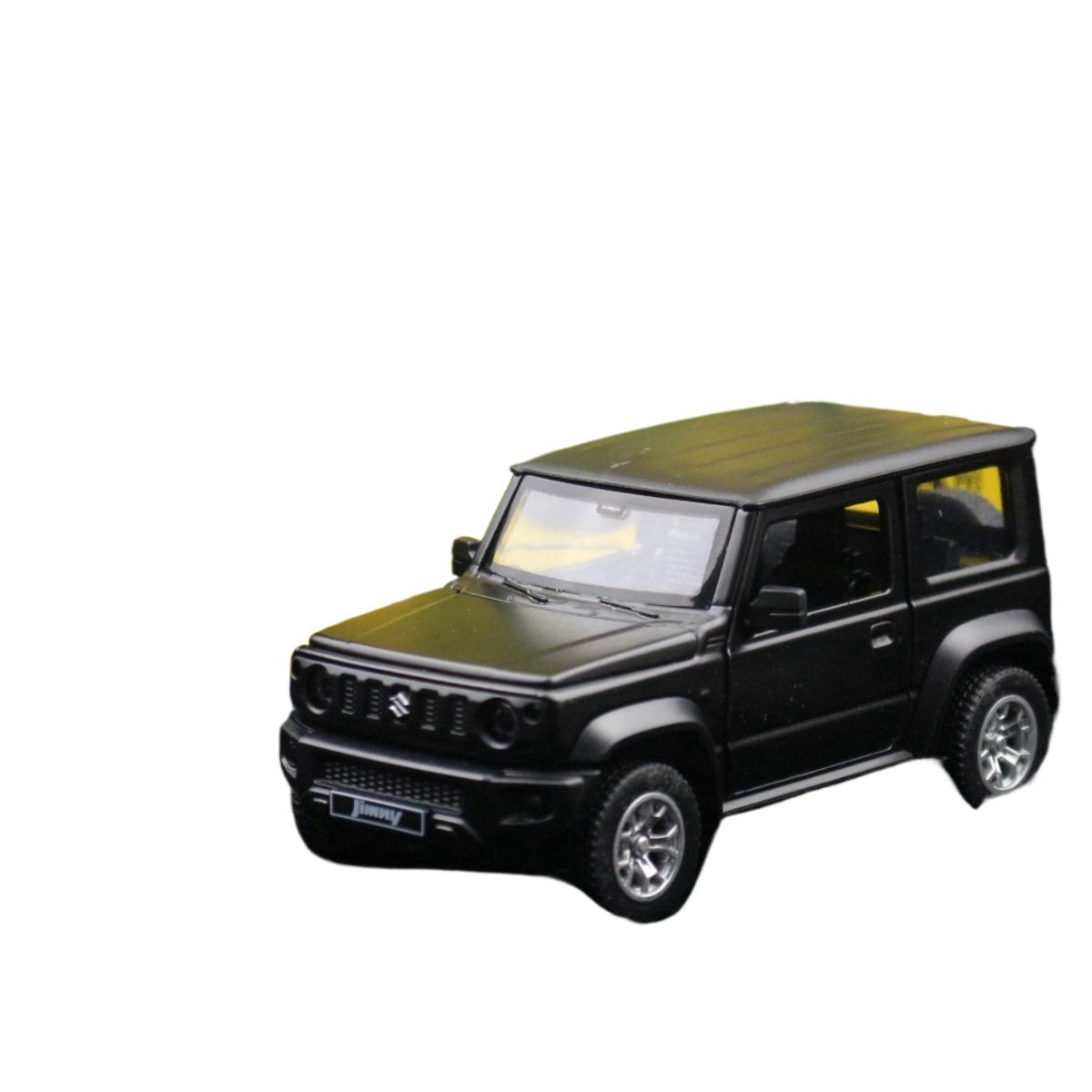 

1/32 Suzuki Jimny Сборная модель из сплава, литая под давлением, Игрушка-внедорожник, Детский подарок, Коллекция, Автомобильное украшение, Модный дисплей чёрный