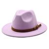 Unisex široký klobouk z plsti Pánské Dámské Panama Trilby Klobouky