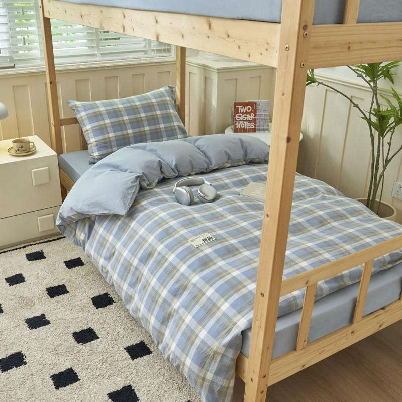 A-Class Cotton Bedding Set Student Dormitory Single Bed 3-Piece Sheet Duvet Cover Pillowcase