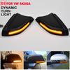 For VW Polo MK4 9N LED Rearview Mirror Indicator Blinker Light Dynamic Turn Signal For Skoda Octavia MK2 1Z 2004-2008
