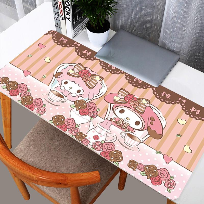 My Melody 90x40cm Mouse Pad durable Gamer Large Computer Notebook Pc Mousepad Carpet Gaming Accessories Keyboard Desk Mat