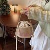 Bag, Chinese Style, Trendy Embroidery Handbag, Fashionable Drawstring Bucket Bag, New Chinese Versatile Single Shoulder Crossbody Bag