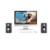 Wooden Speakers USB Powered 3.5MM Audio Jack Surround Sound Wooden Wired Loudspeakers Computer Speakers for Laptop Smartphones