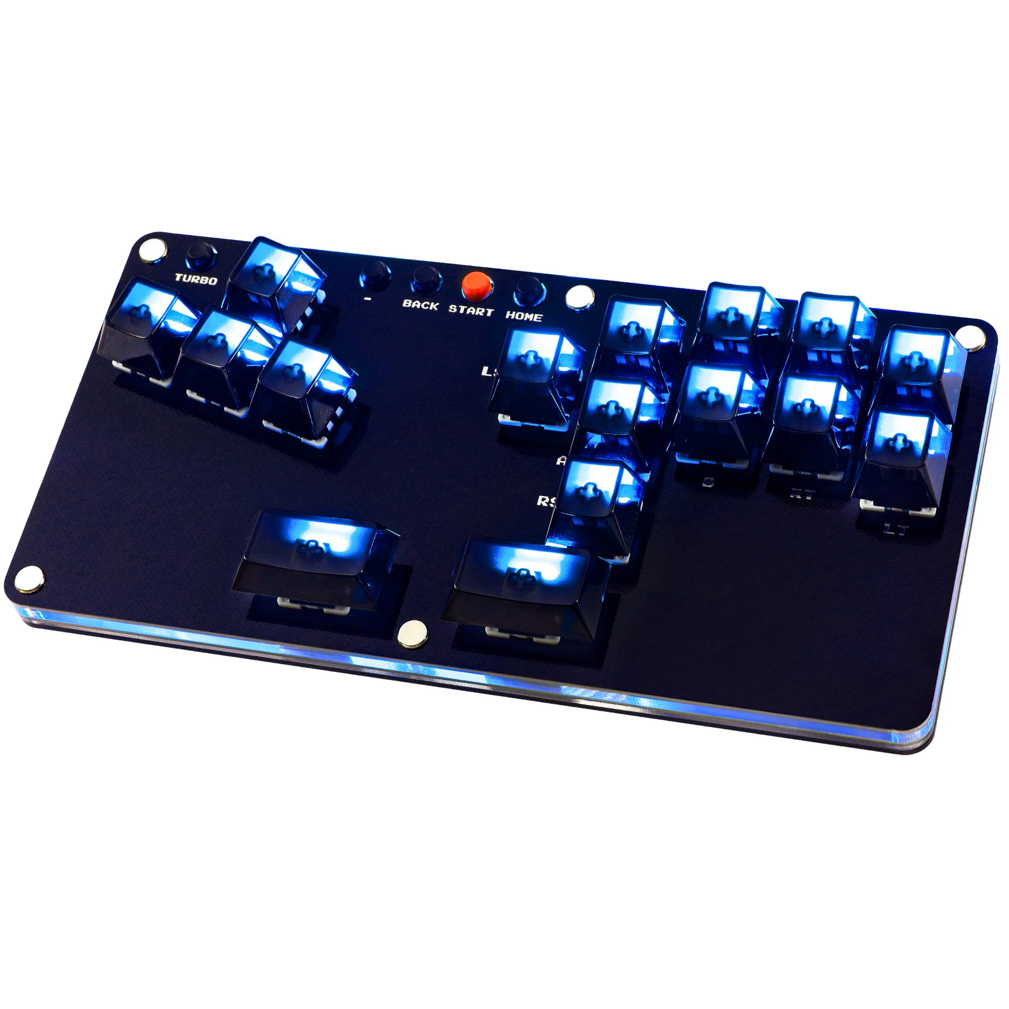 

Leverless Akekon Leverless Arcade Controller 16 Buttons for Thin Lightweight Hot Swap Compatible RGB Light DIY Rapid Fire Function Japanese