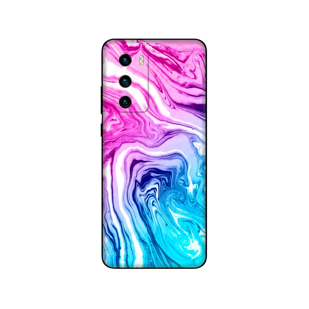 For Huawei P40 Case 6.1inch Soft Silicon Phone Back On Huawei P 40 Pro Cover Bumper Fundas Black Tpu Case Pink Anime Space Car