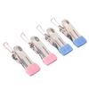Rustproof Stainless Steel Non-Marking Sock Clips for Dorm & Household Drying.