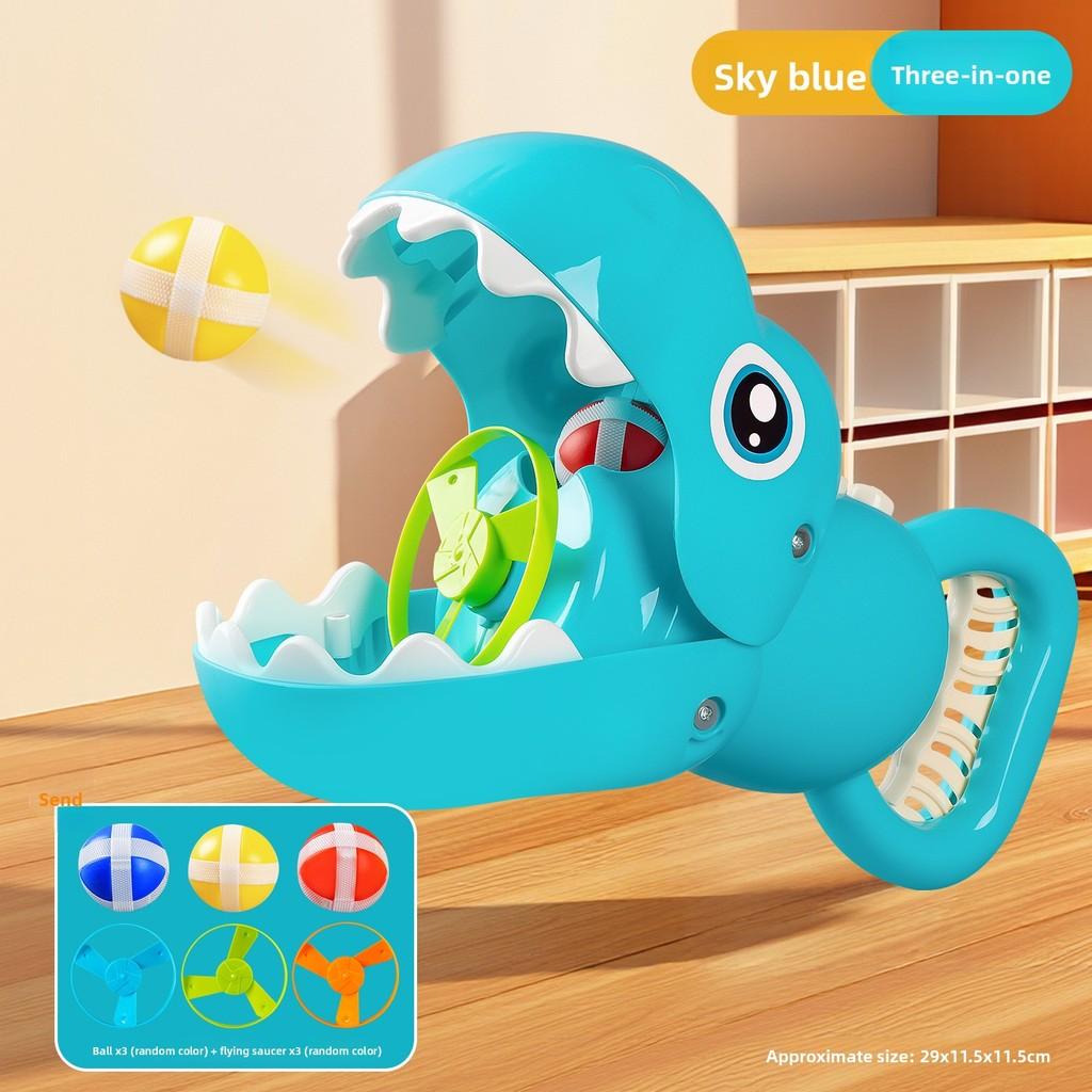 Dinosaur Shooting Target Toy With Launching Gun For Kids Indoor Play