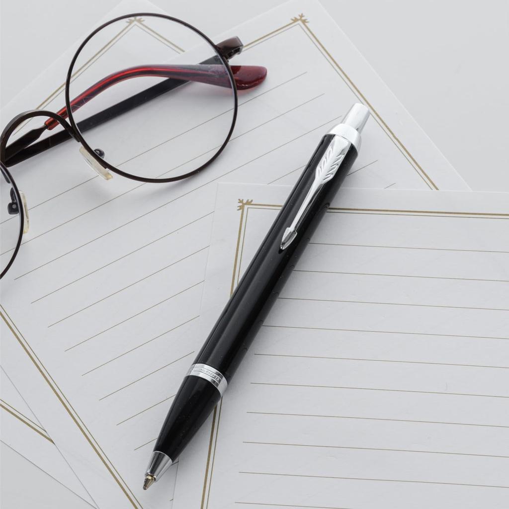 Parker IM Black CT Ballpoint Medium Gift Officially Product Number 1975636 Pen, Nib, Oil-Based, Boxed, Imported,