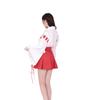 Dream Maiden Mini Shrine Maiden White and Size A&TCollection Costume, Red, M, Women's