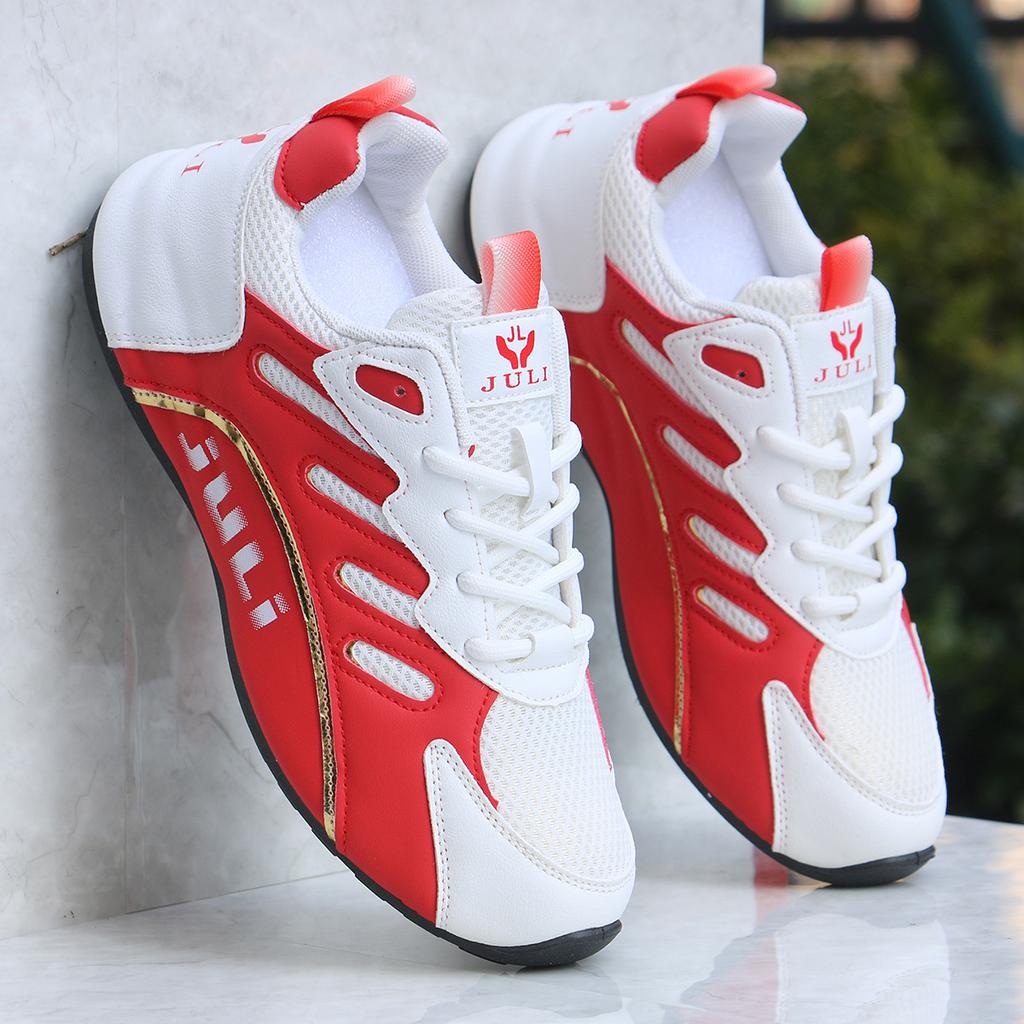 Men's Shoes Autumn Breathable Mesh Men's Casual Sports Shoes Versatile Soft-soled Dad Shoes Bag-soled Shoes