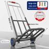 Foldable Hand Cart Trolley for Groceries, Luggage, and Express Delivery