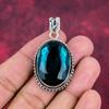 Indicolite Edelstein Anhänger, 925 Sterling Silber Anhänger, handgemachter antiker Schmuck, Geschenk zum Muttertag