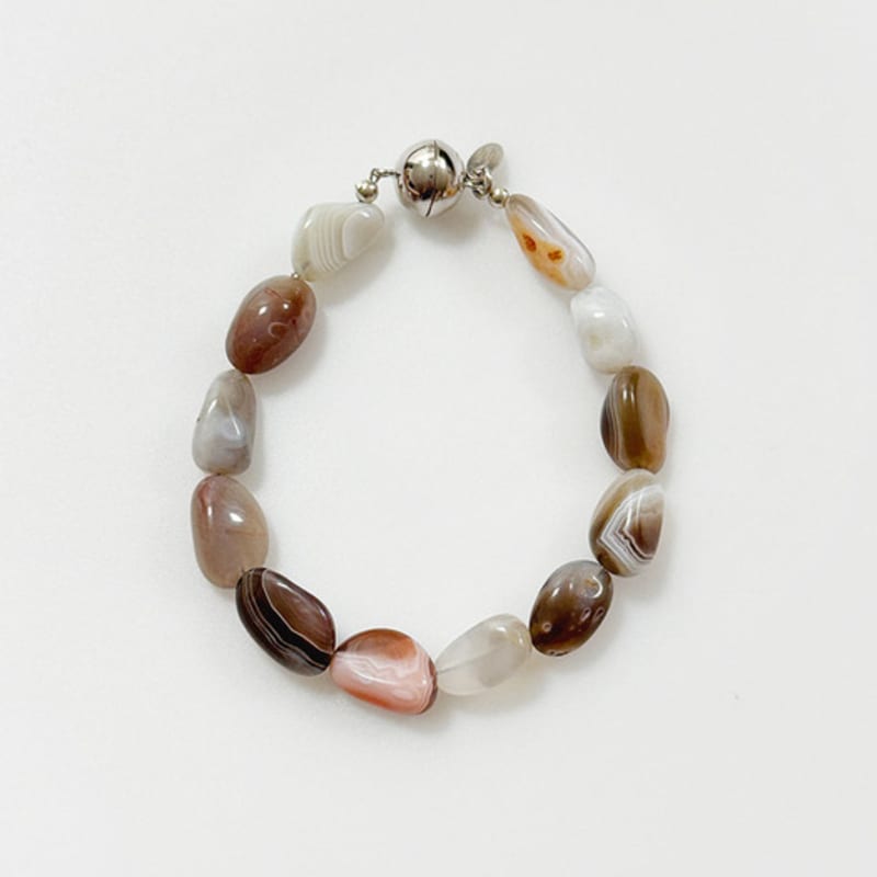 August Harmony 925silver Pebble Bracelet