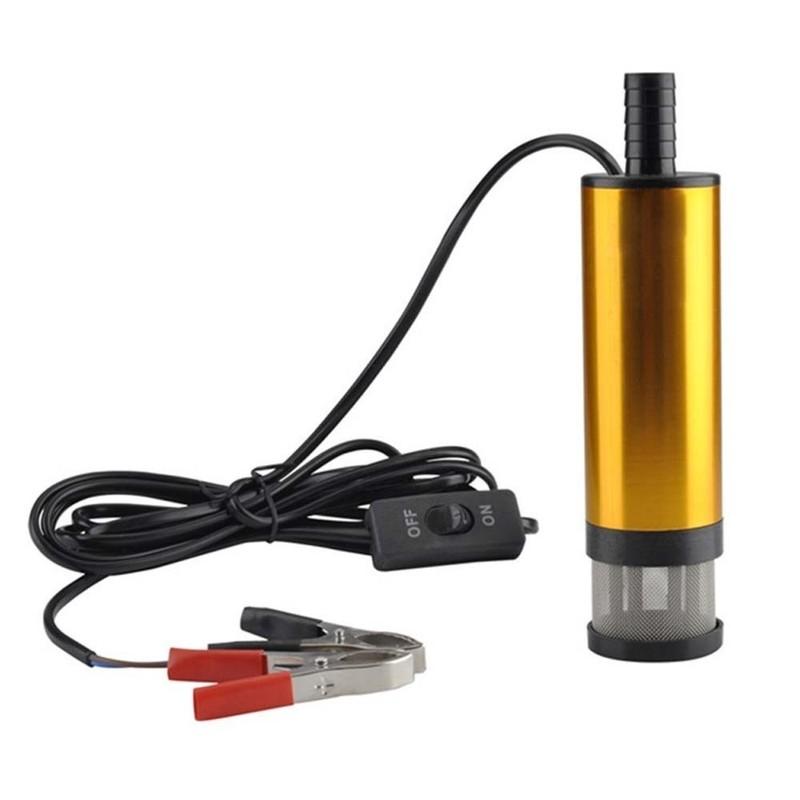Hand Pump Aluminum Alloy Oil Suction Pump ABS DC12V Fuel Transfer Pump 12L/min 32L/min Electric Oil Tool Motorcycle