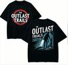 Das Outlast Trials T-Shirt Vintage-Waschung Horror-Spiel Grafik Unisex Oversized Rundhals Baumwolle Kurzarm T-Shirt Tops Heißer Verkauf