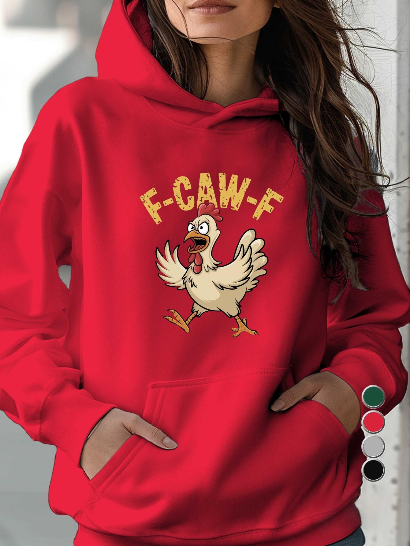 

Cartoon Frantic Chicken F Caw F women s hoodies XXL