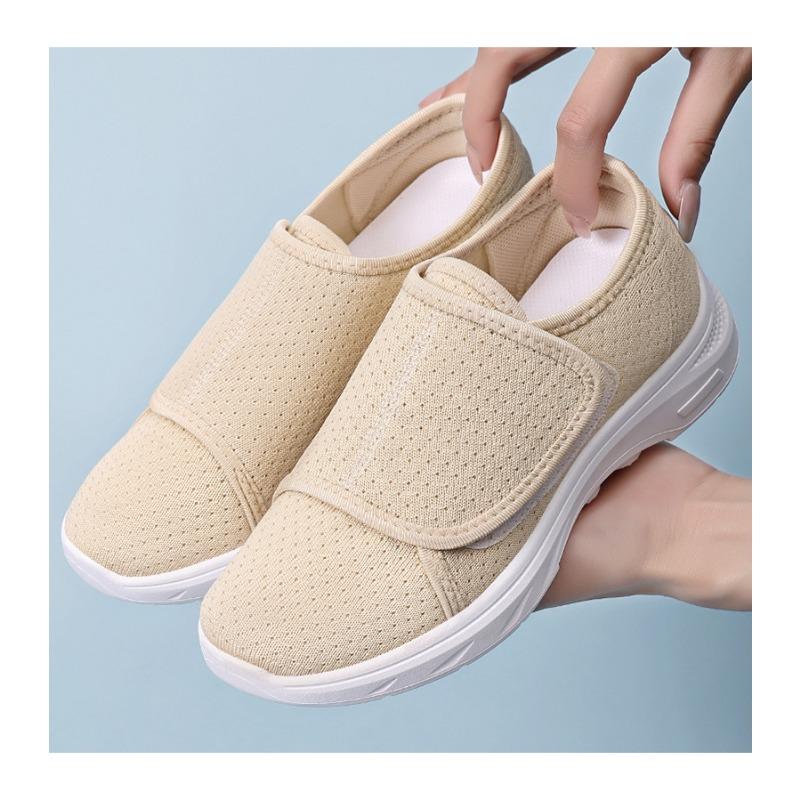 Versatile New Convenient Velcro Women's Shoes with Breathable Mesh and Soft Sole for Comfortable and Easy Travel