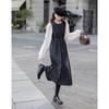 Mocana French Retro Polka Dot Vest Dress