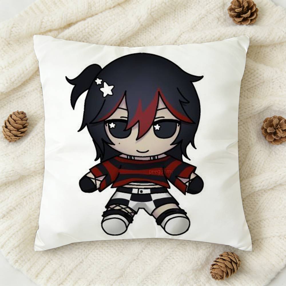 K-Killer Chat Ronin Misaki Double-Sided Printed Square Decorative Cushion Cover For Sofa Living Room Home Decor