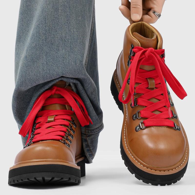 Mens Retro Hiking Boots Classic Chunky