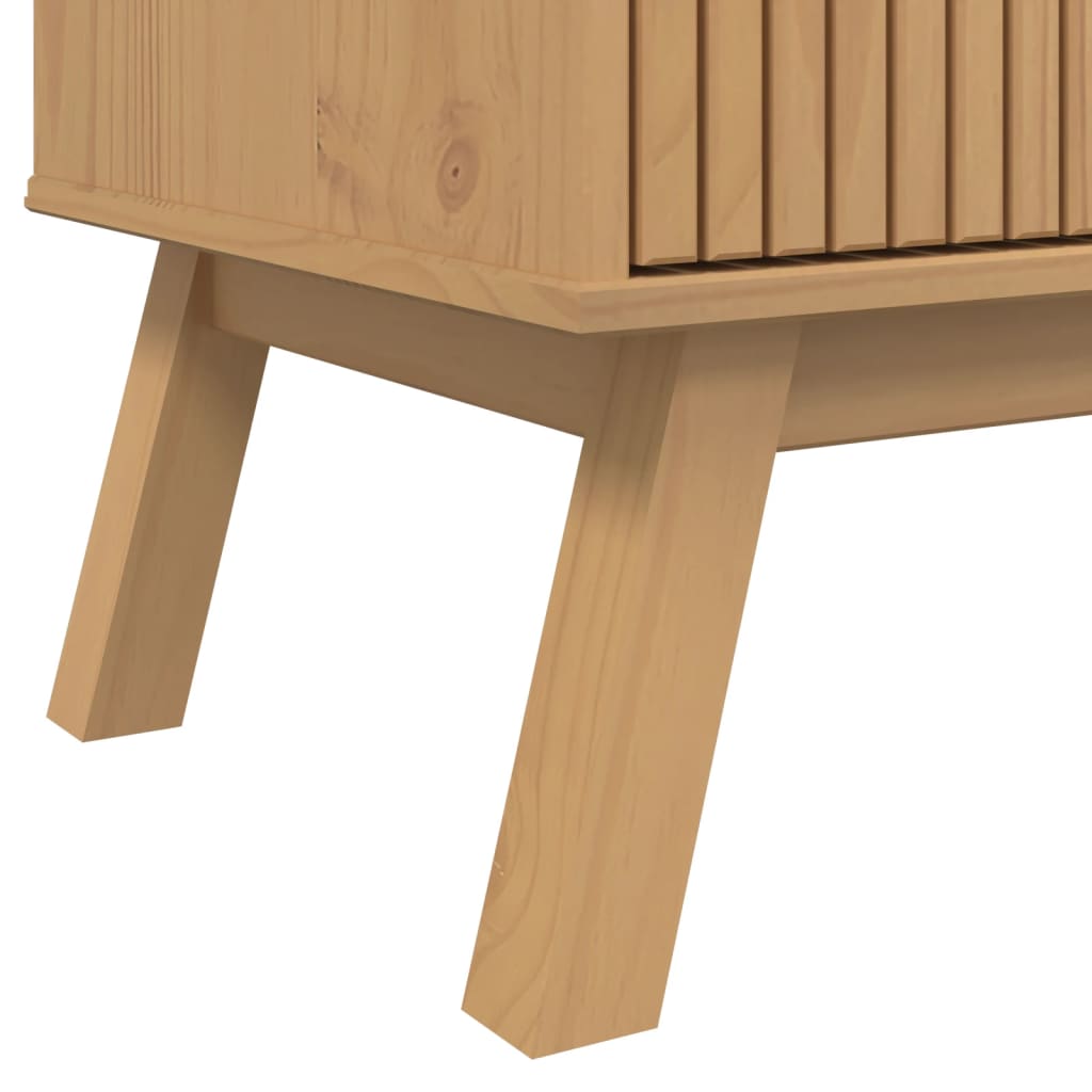 Sideboard OLDEN Brown 114x43x73.5 cm Solid Pine Wood