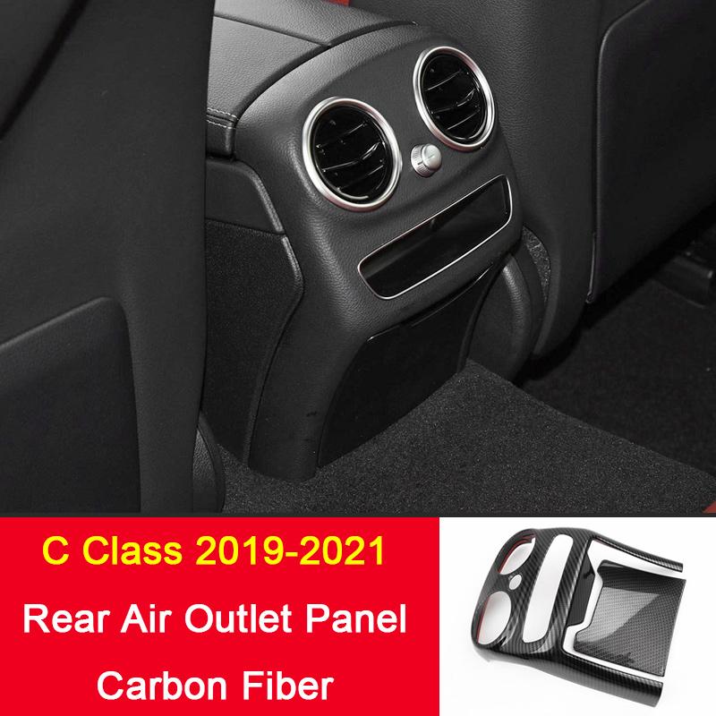 Car Rear Air Conditioner Vent Outlet Panel Cover Frame For Mercedes Benz A C E Class GLA GLB GLC W205 W213 X254 Auto Accessory