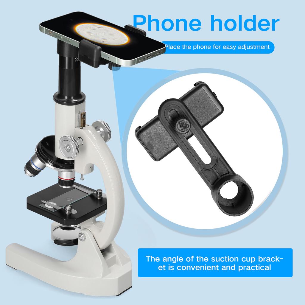 64X 2400X Monocular Optical Microscope School Children Science Experimental Biology Teaching Microscope